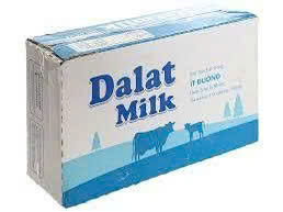 THÙNG SỮA TƯƠI DALATMILK ÍT ĐƯỜNG 180ML