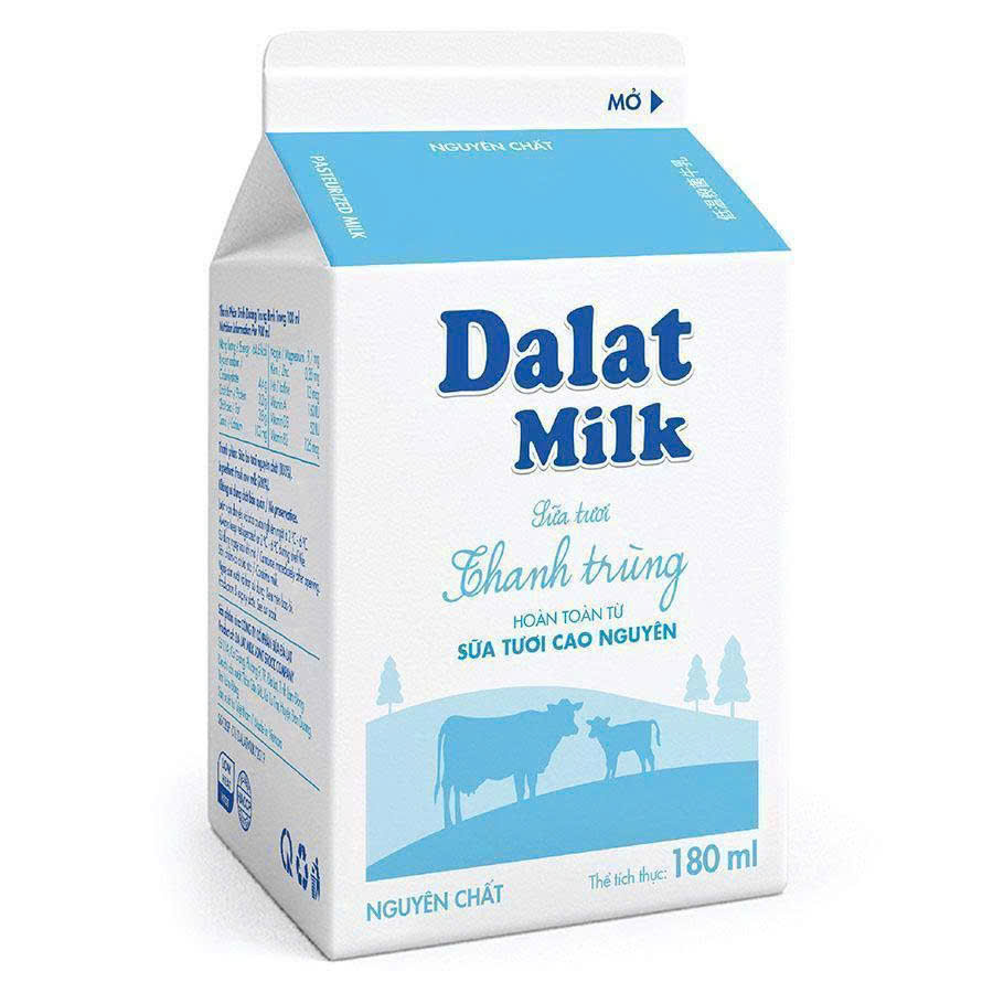 SỮA TƯƠI THANH TRÙNG NGUYÊN CHẤT 180 ML