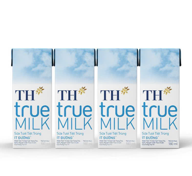 LỐC SỮA TƯƠI ÍT ĐƯỜNG TH TRUE MILK 180ML
