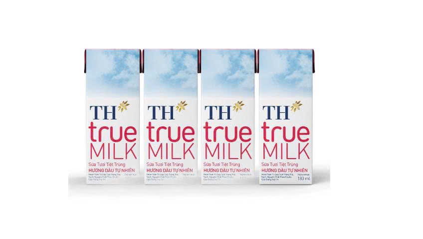 LỐC SỮA TƯƠI HƯƠNG DÂU TH TRUE MILK 180ML