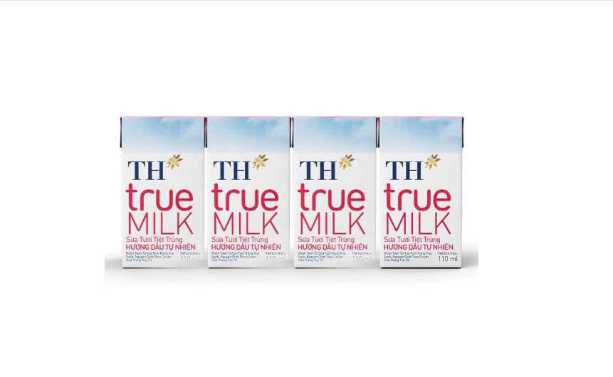 LỐC SỮA TƯƠI HƯƠNG DÂU TH TRUE MILK 110ML