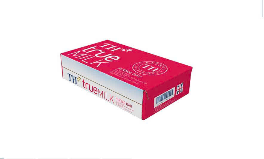 THÙNG SỮA TƯƠI HƯƠNG DÂU TH TRUE MILK 110ML